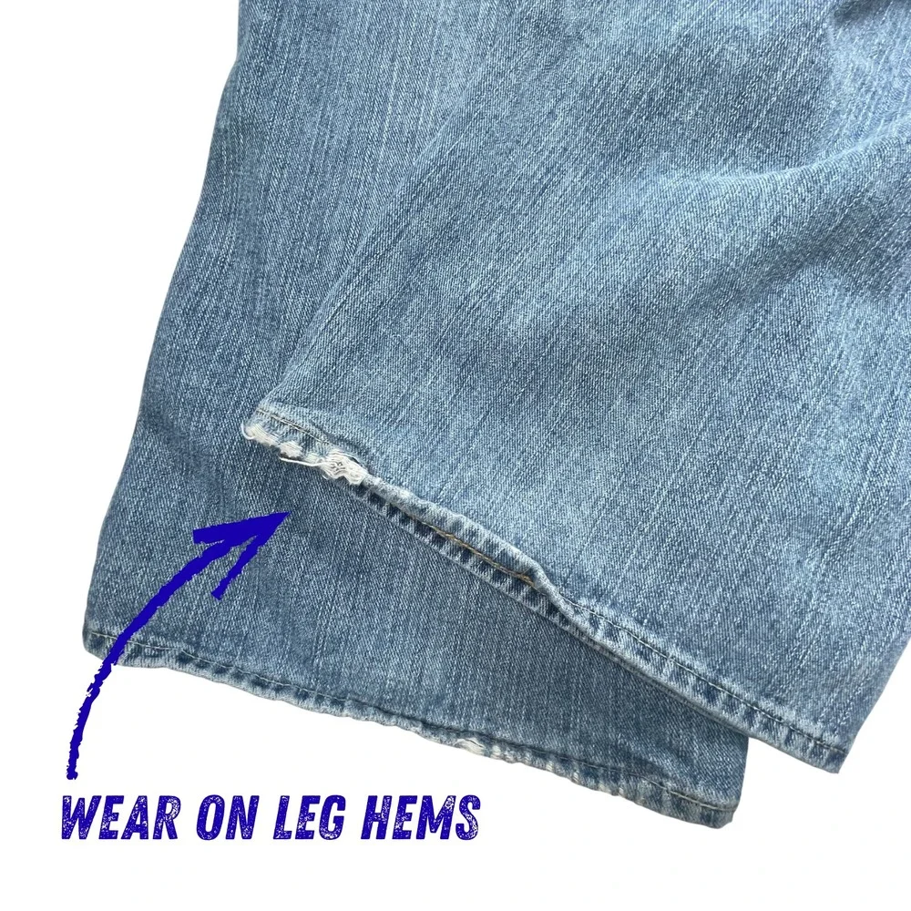 Polo Ralph Lauren 867 Classic Fit Mens 50x30‎ Jeans Medium Wash Denim *Flaw